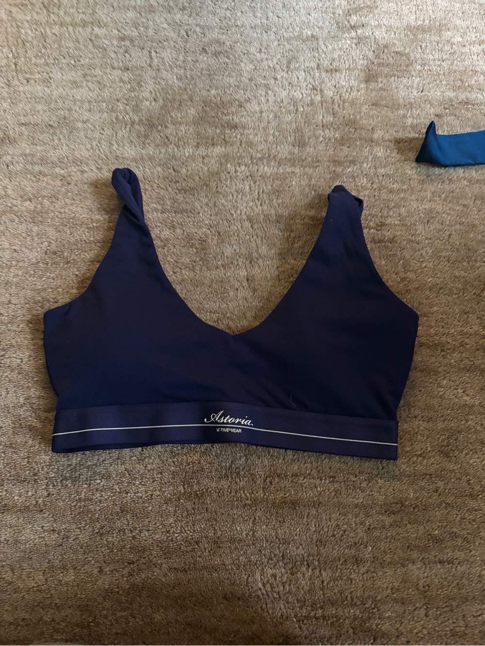 Astoria Navy Wireless V-Neck Bralette